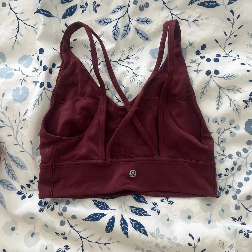 lululemon athletica Burgundy Sports Bra - Picture 2 of 3